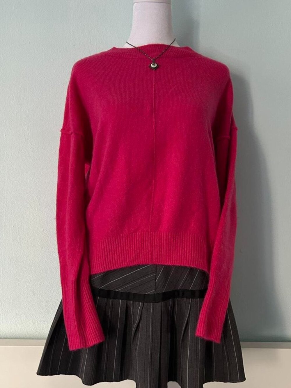 Vince Camuto Bright Pink Sweater sz S